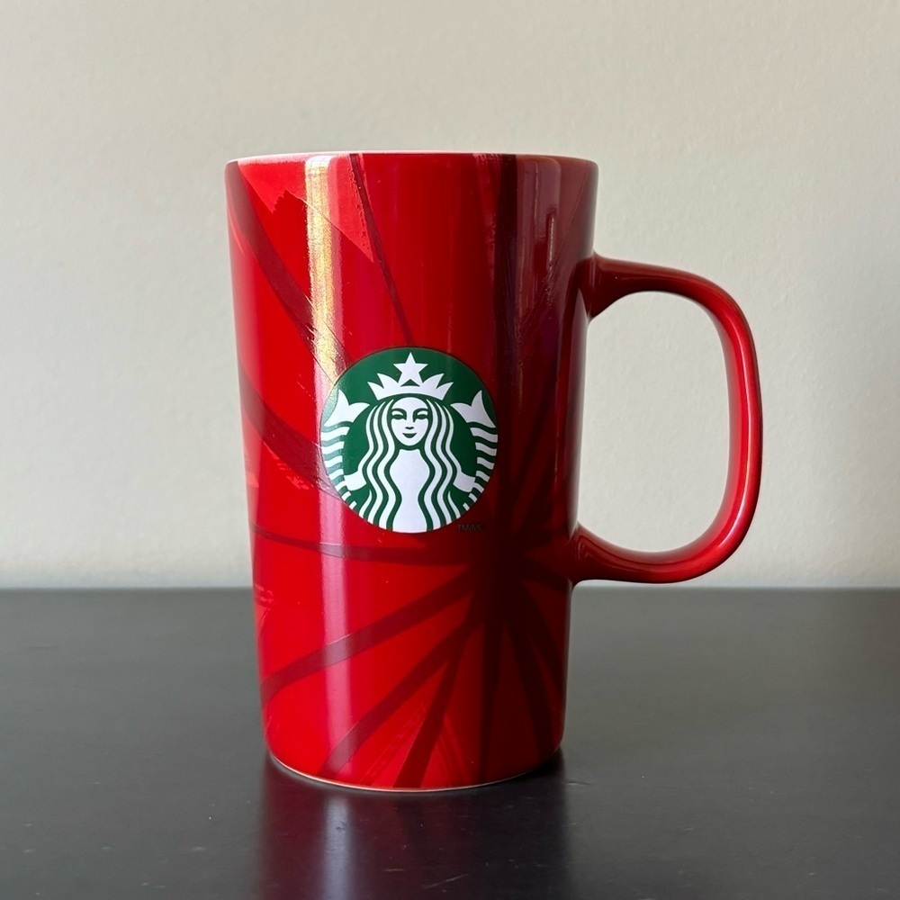 😍2/$20 Starbucks 30th Anniversary 2014 Christmas Blend Red Coffee Mug 12 fl oz - Picture 2 of 8